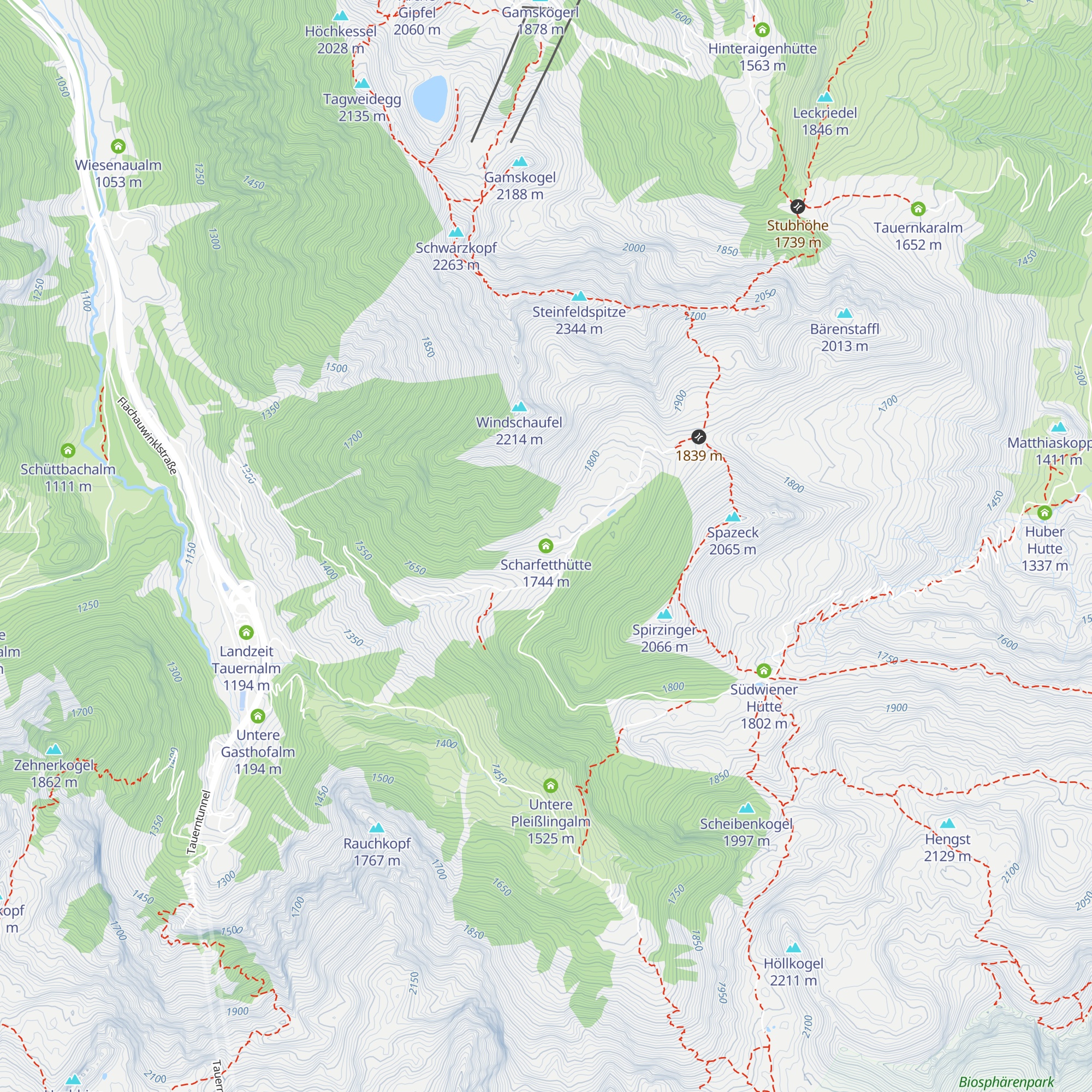 Scharfetthütte map