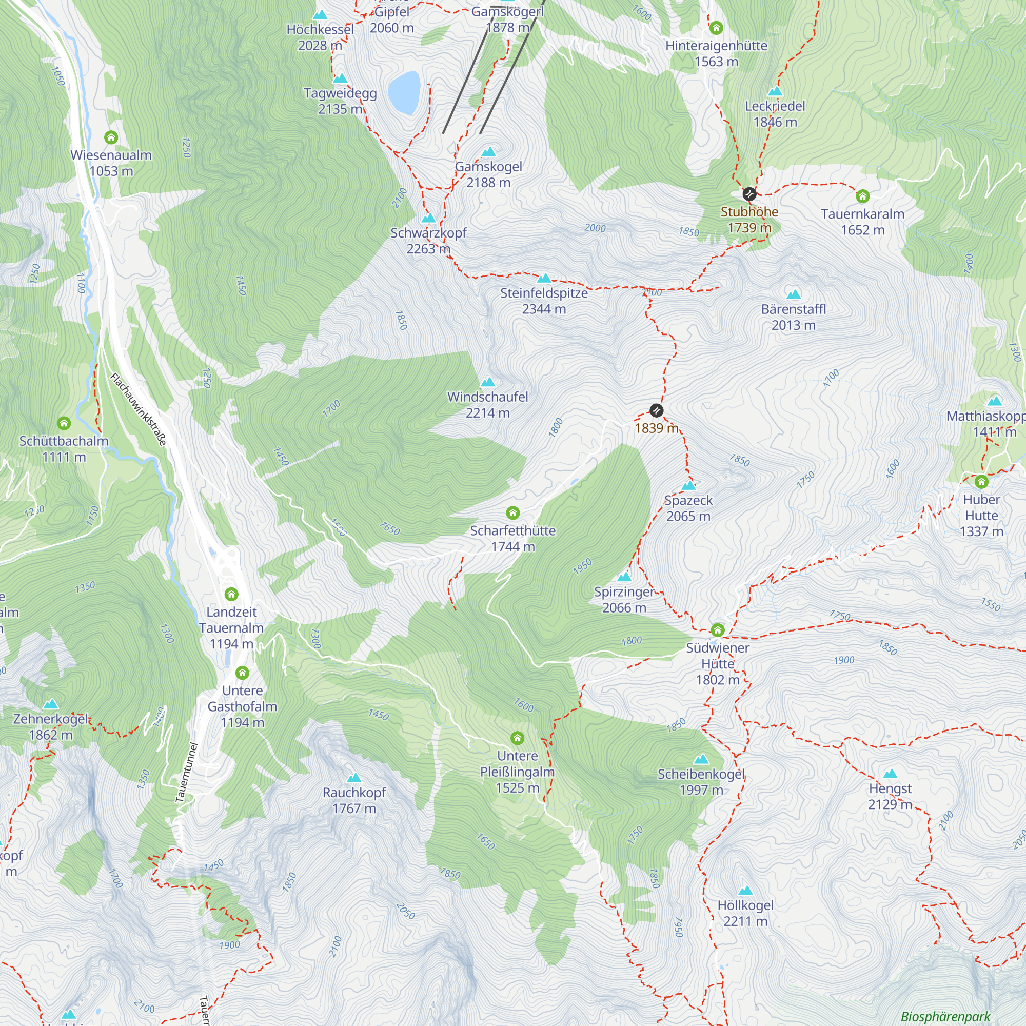 Scharfetthütte map