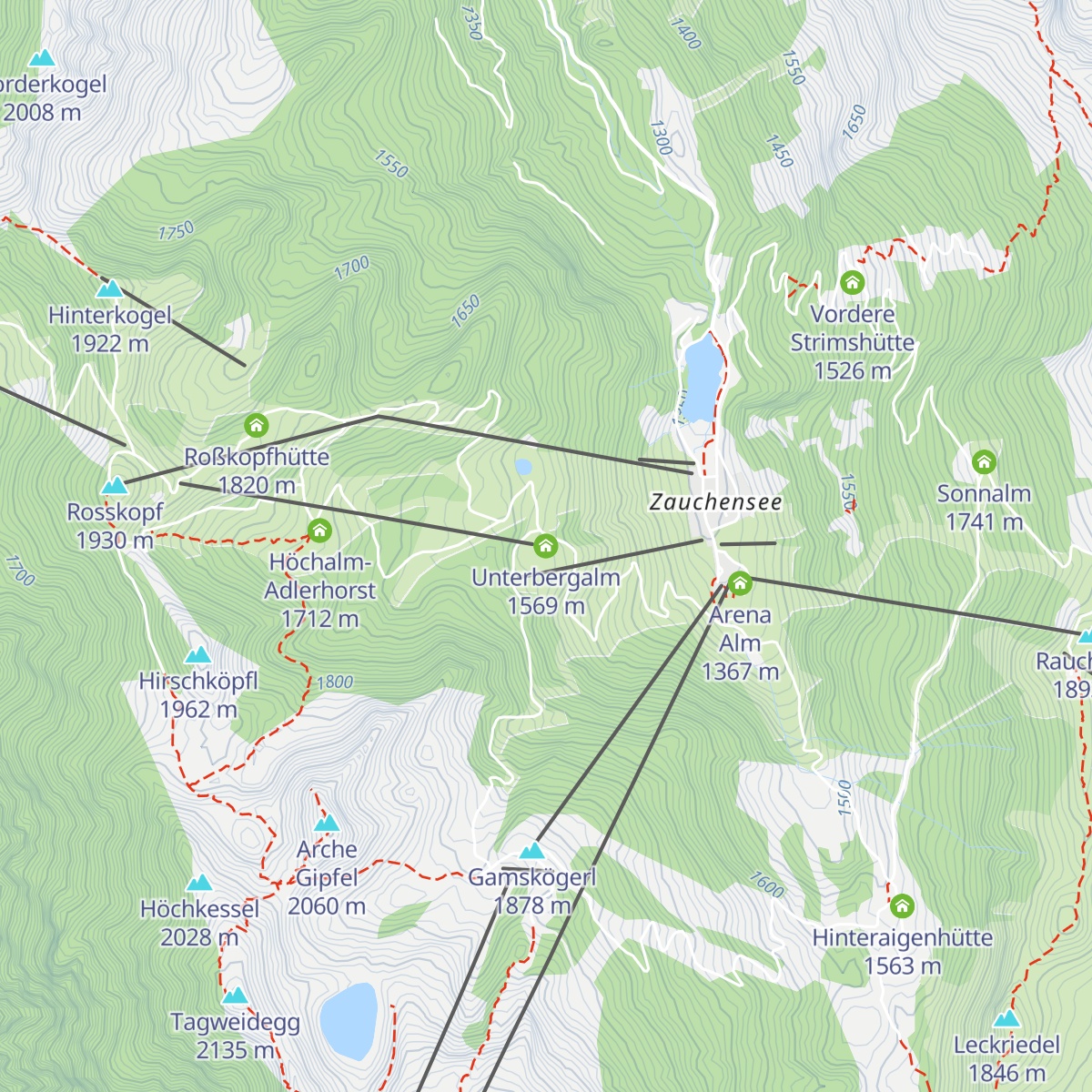 Unterbergalm map