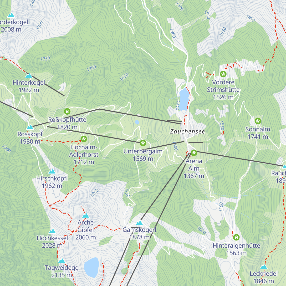 Unterbergalm map