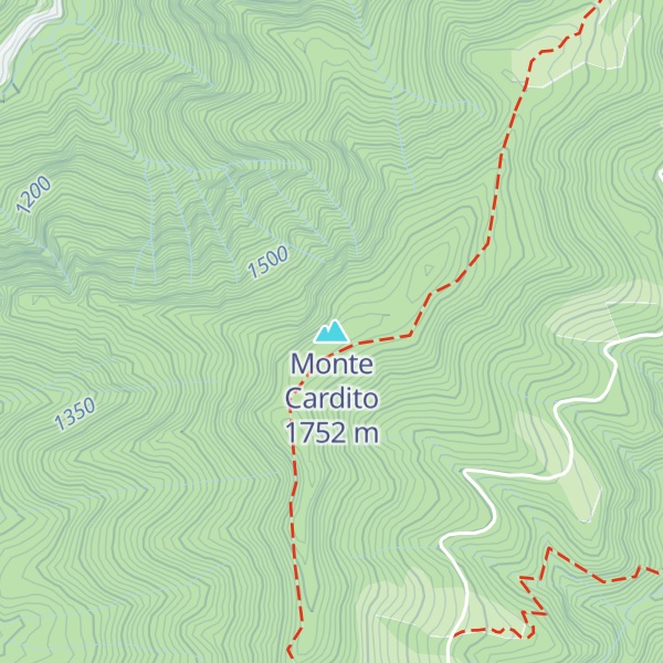 Map of Monte Cardito