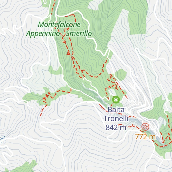 Map of Monte Falcone