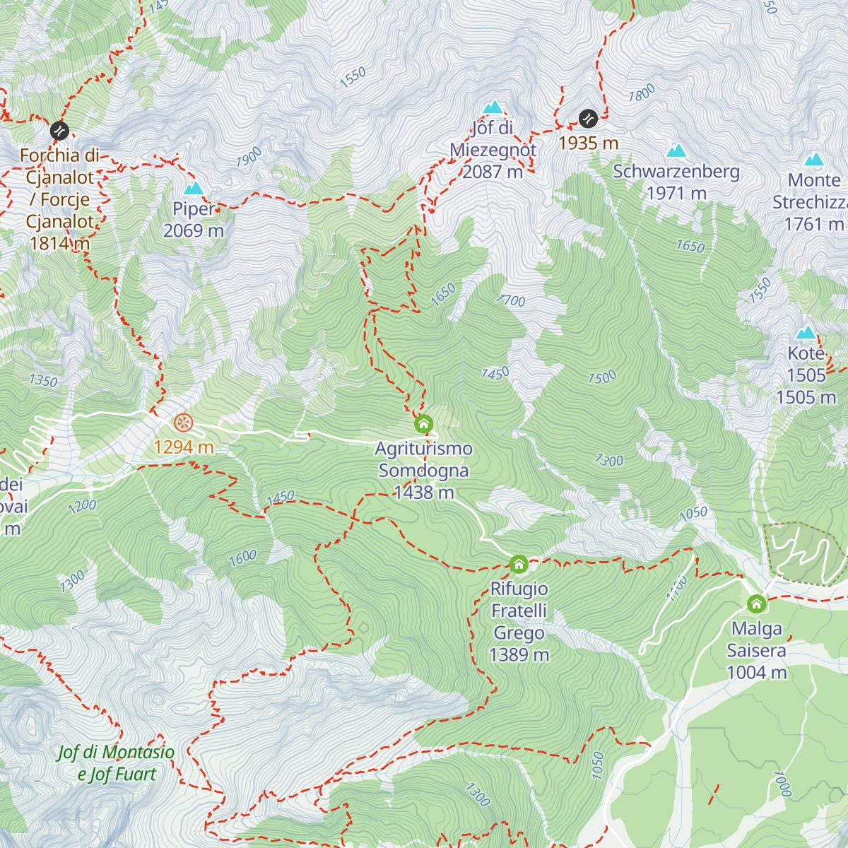 Agriturismo Somdogna map