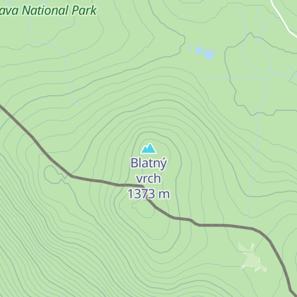 Map of Blatný vrch