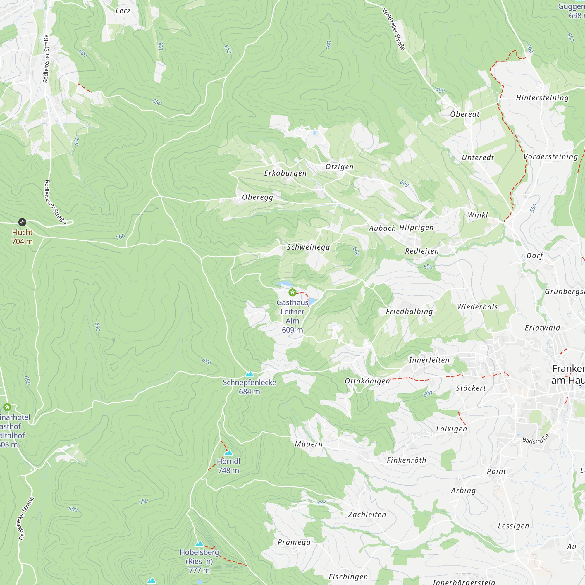 Gasthaus Leitner Alm map