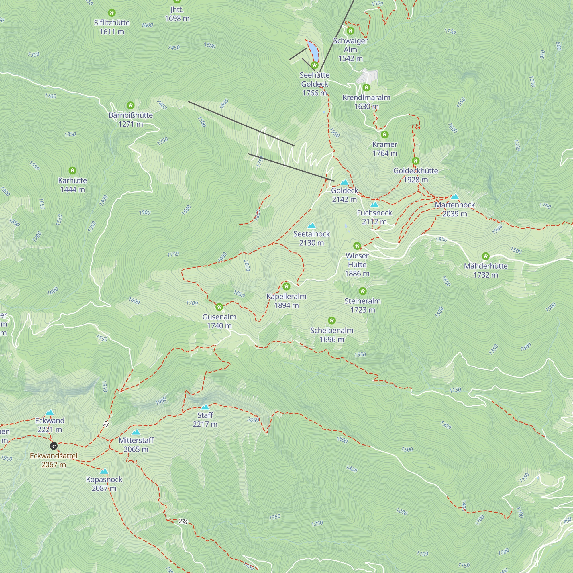 Kapelleralm map