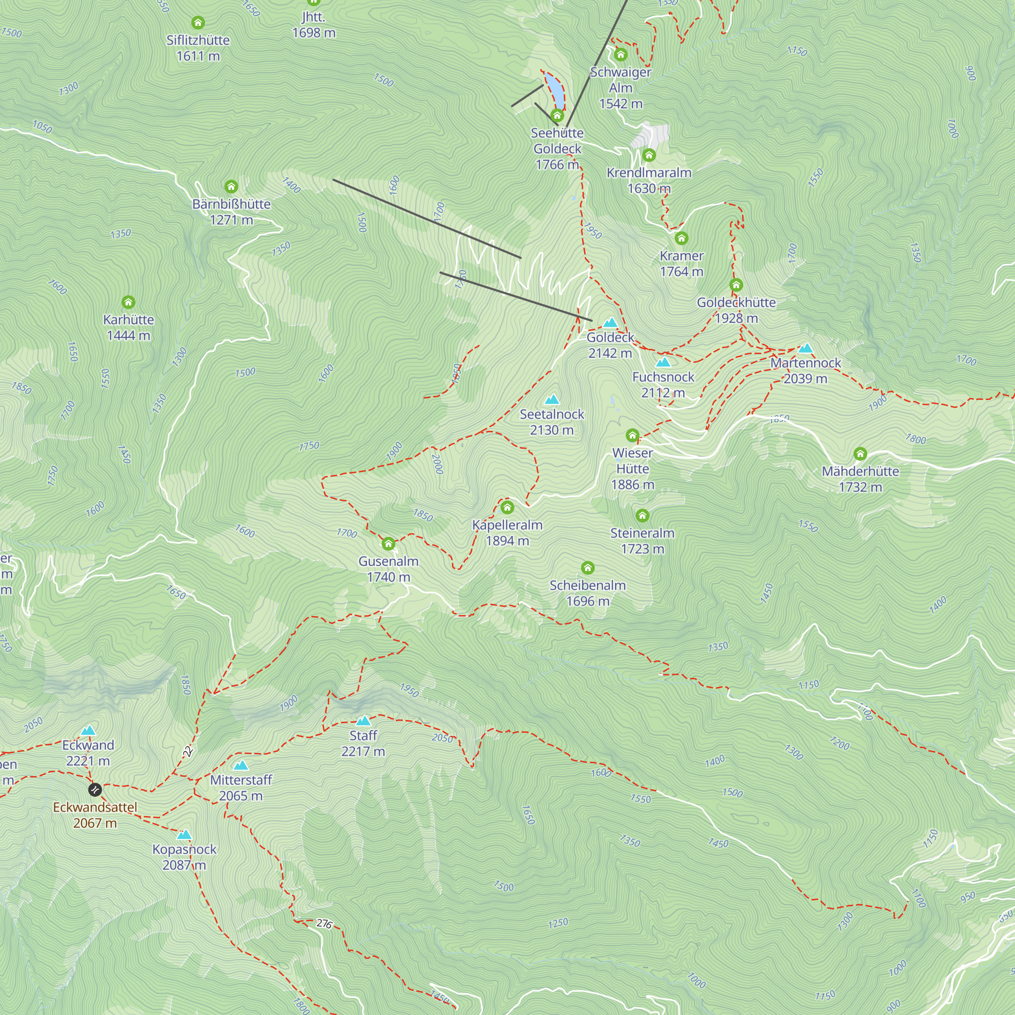 Kapelleralm map