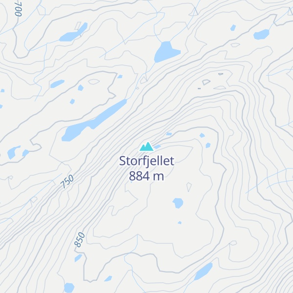 Map of Storfjellet