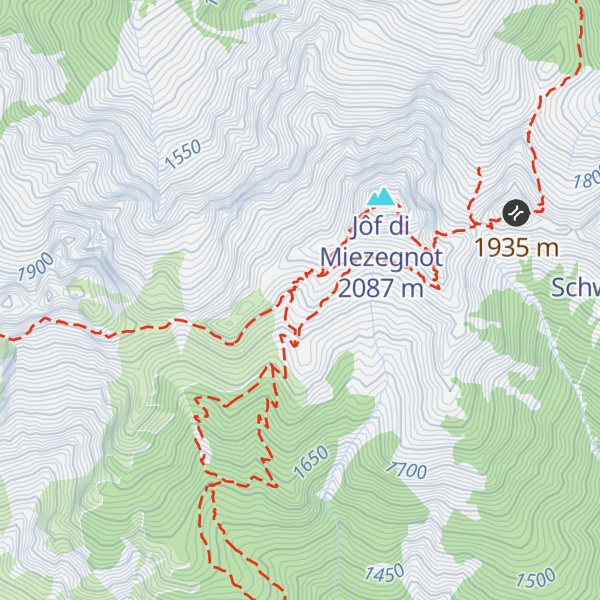 Map of Ricovero Battaglione Alpini Gemona