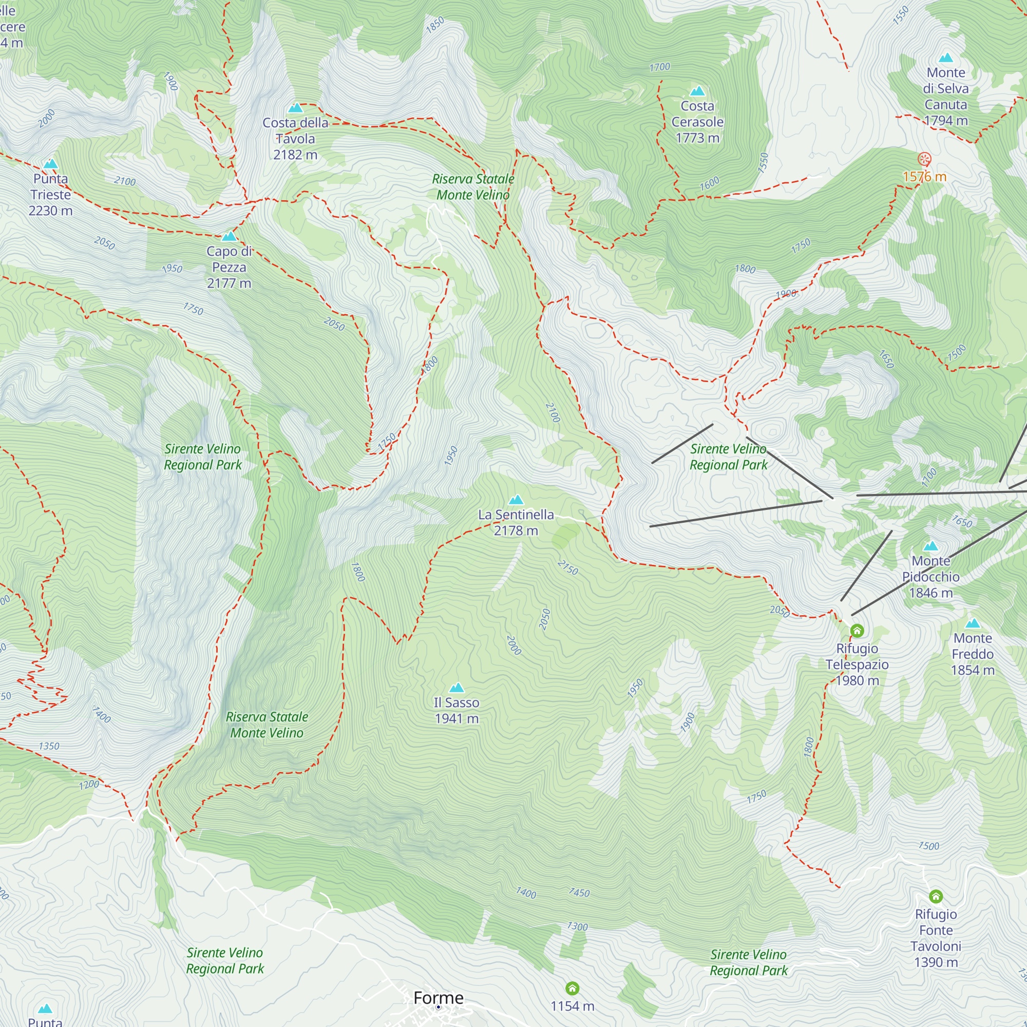 Rifugio Panei Magrini map