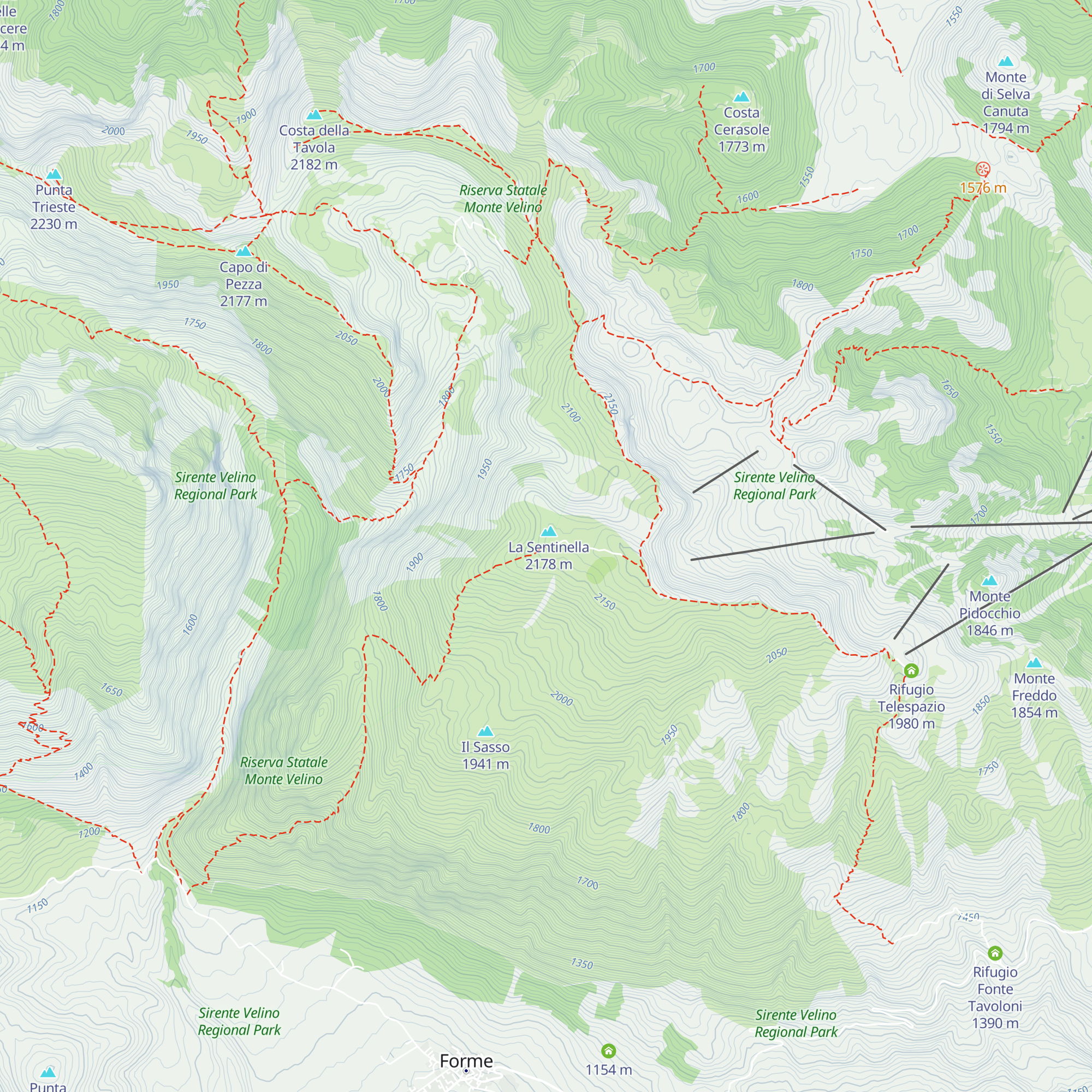 Rifugio Panei Magrini map