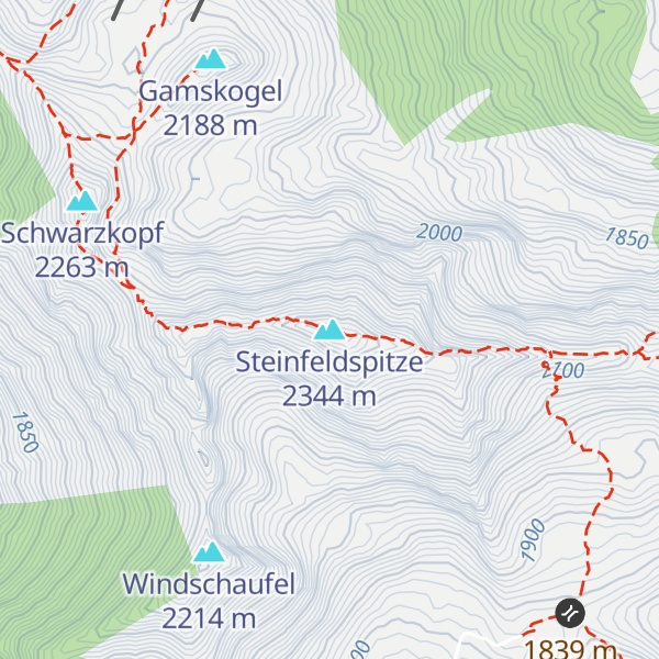 Map of Steinfeldspitze