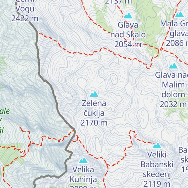 Map of Zelena čuklja
