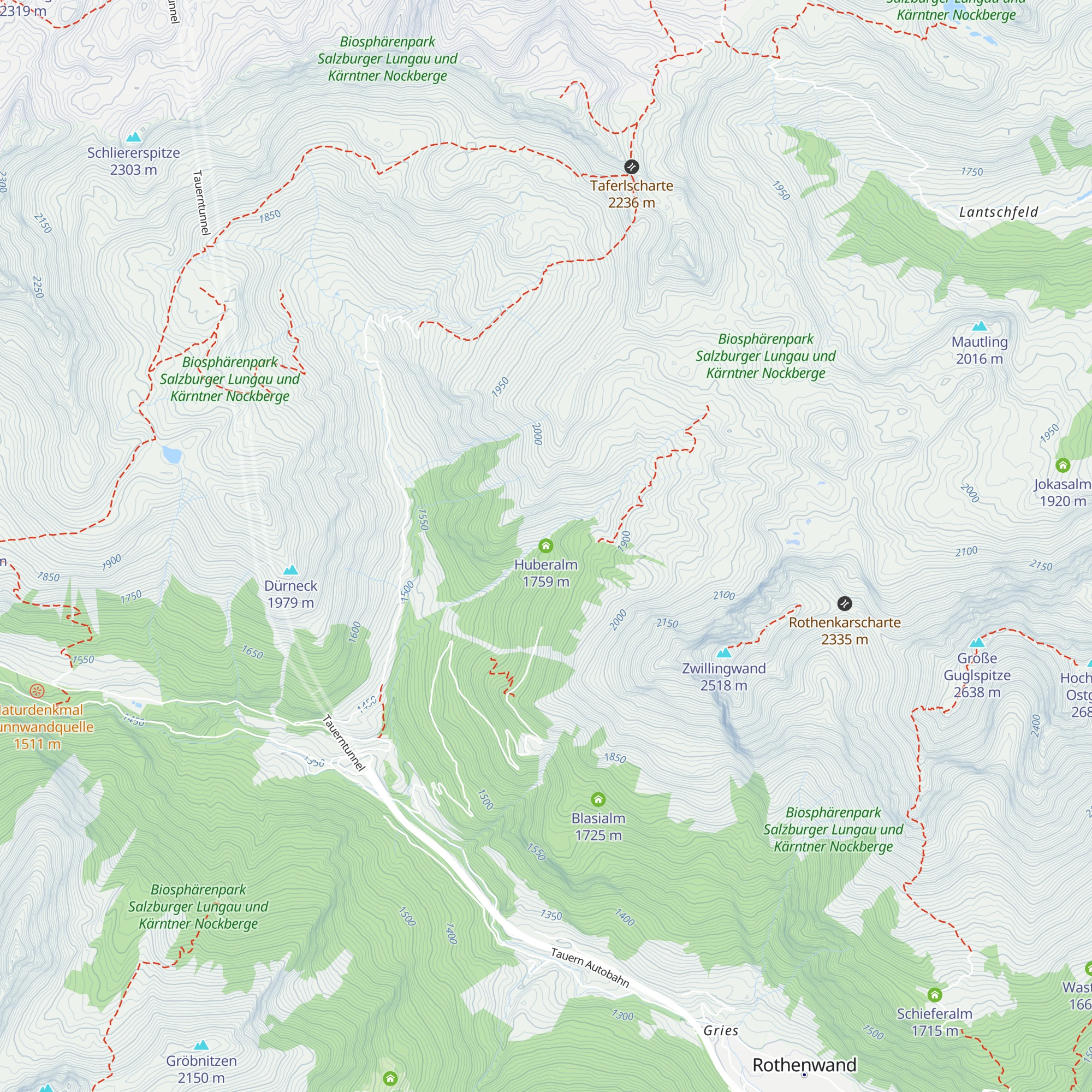 Huberalm map