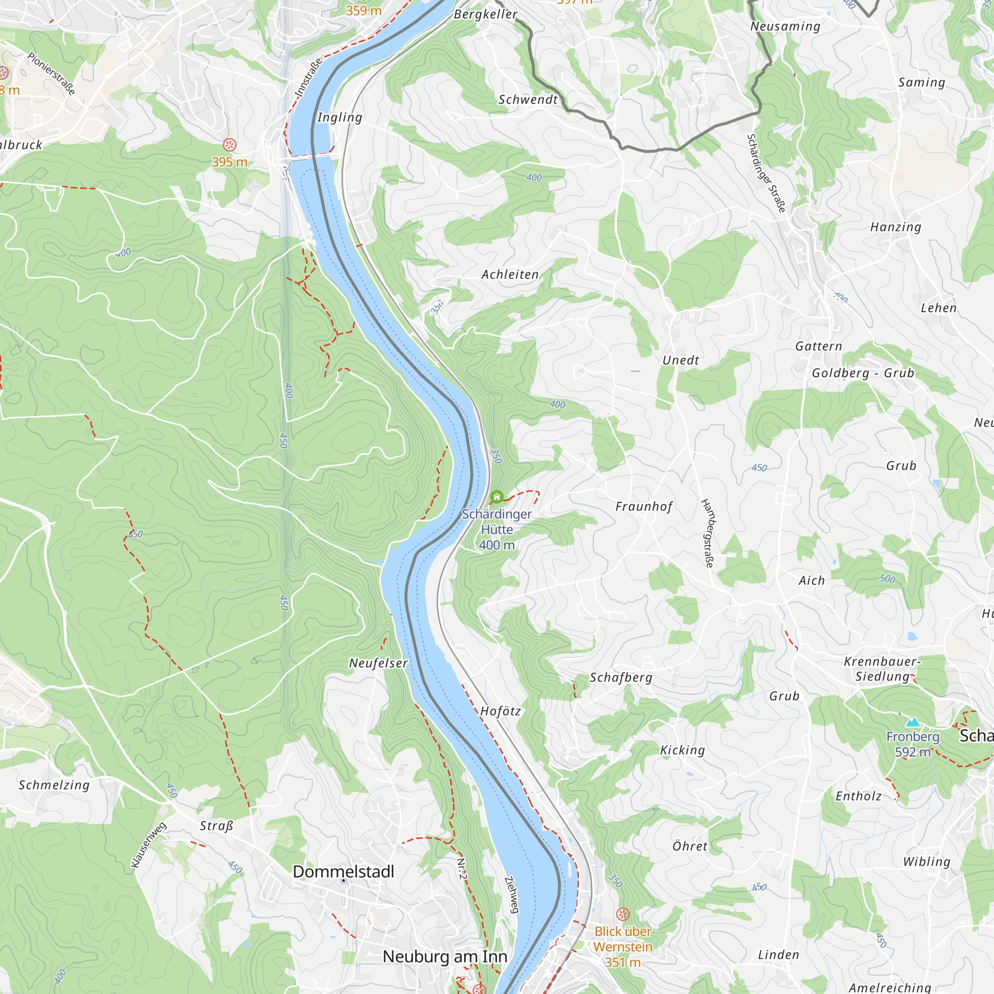 Schärdinger Hütte map