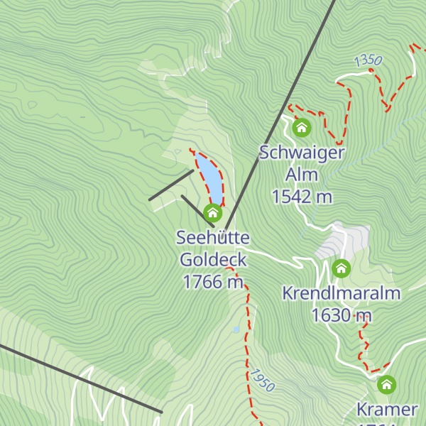 Map of Seehütte Goldeck