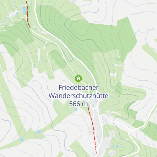 Map of Friedebacher Wanderschutzhütte