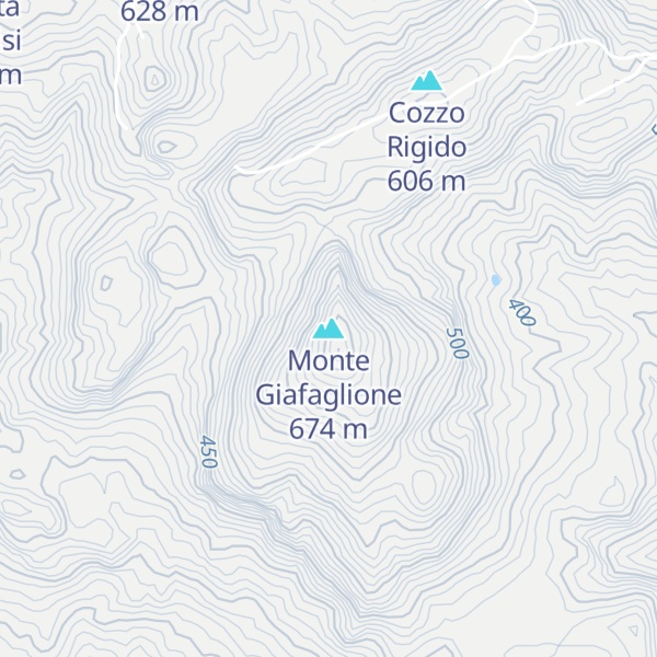 Map of Monte Giafaglione