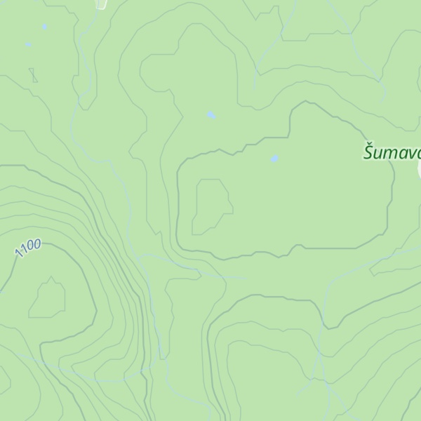 Map of Přední Mlynářská slať