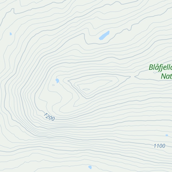 Map of Blåfjellet