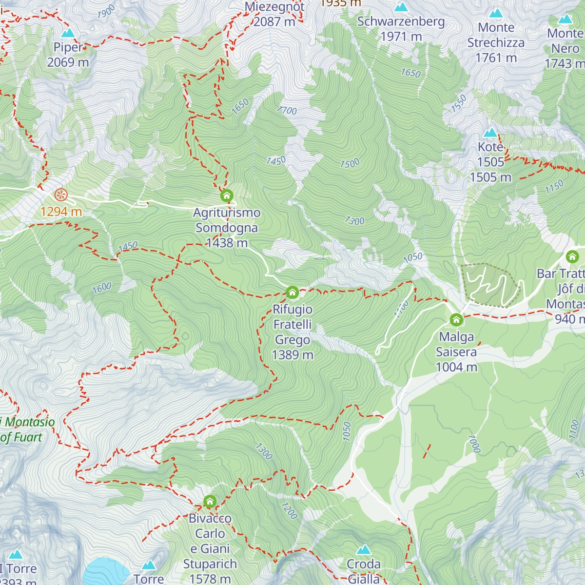 Rifugio Fratelli Grego map