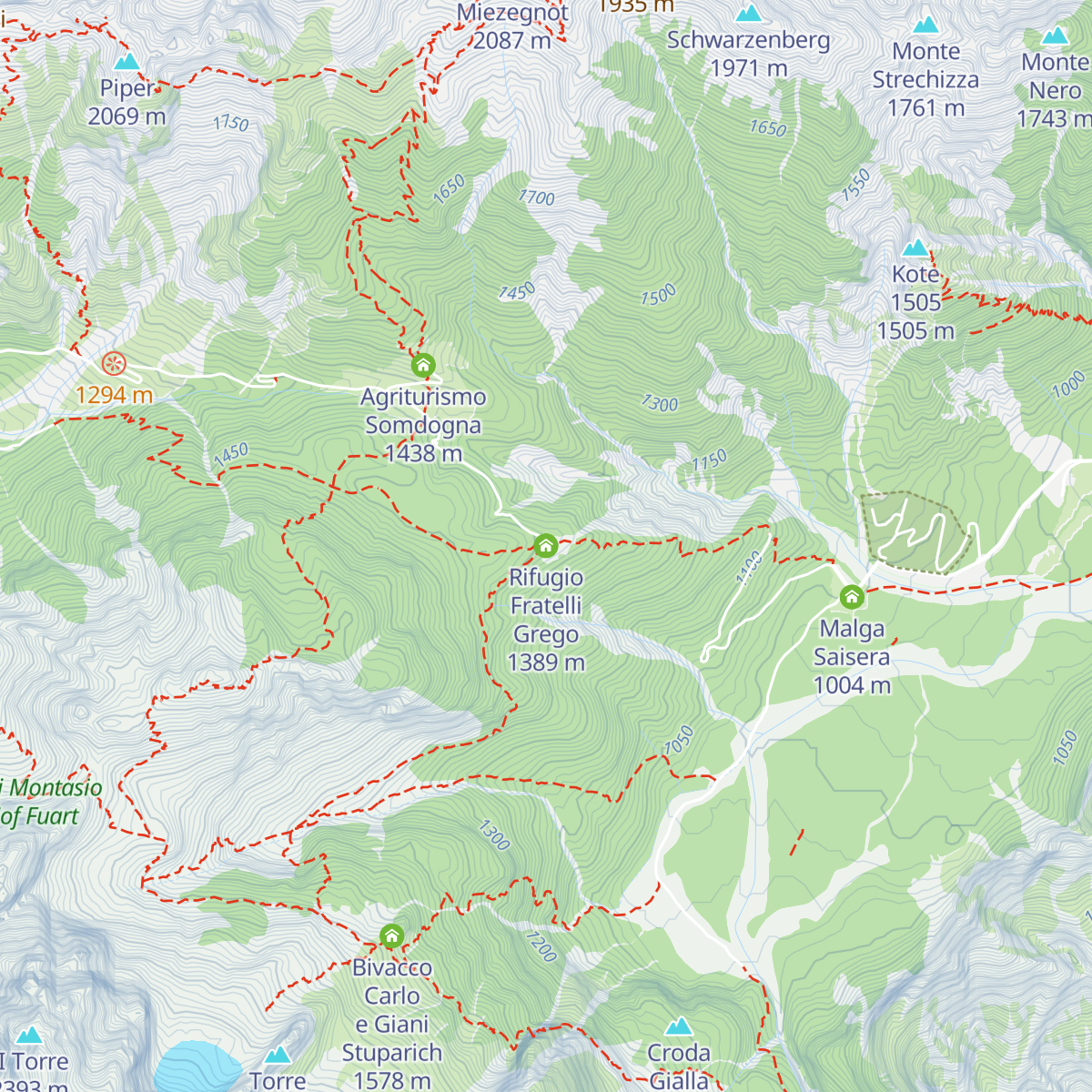 Rifugio Fratelli Grego map