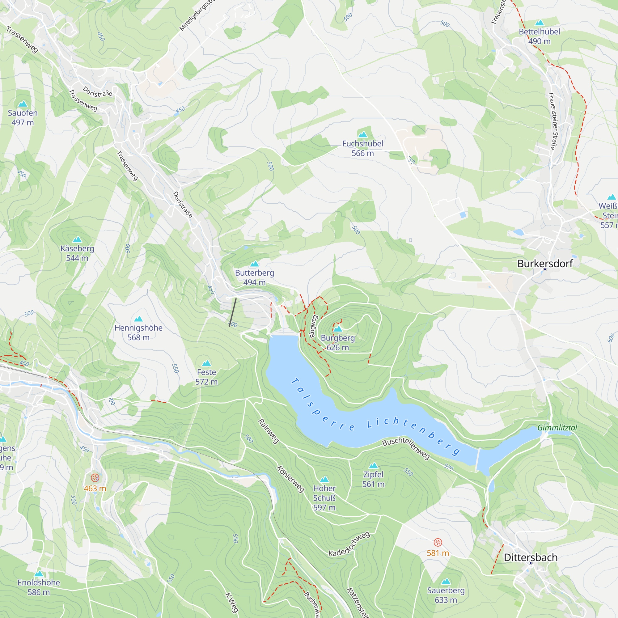Waldhütte map