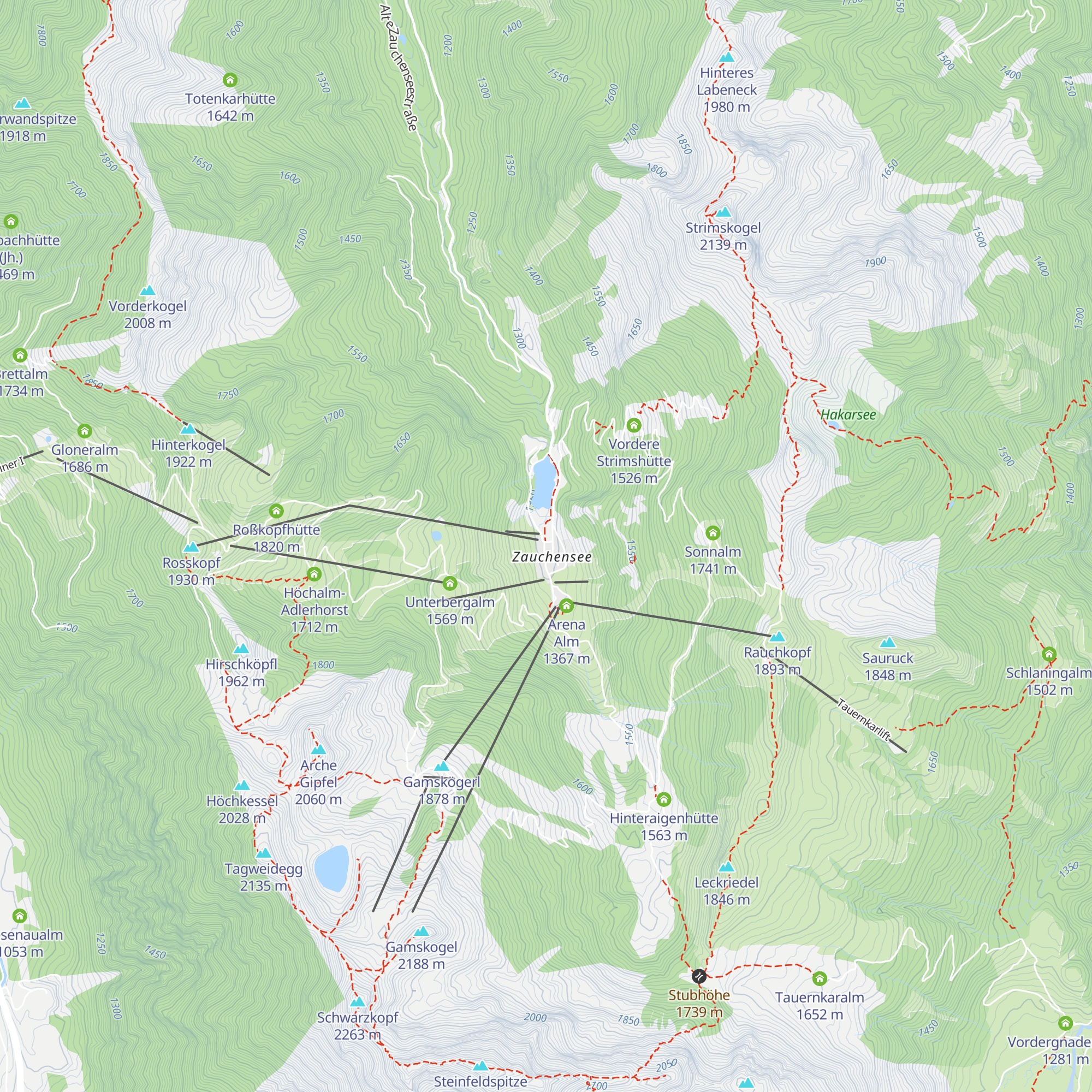 Restaurant Schneelöchel map