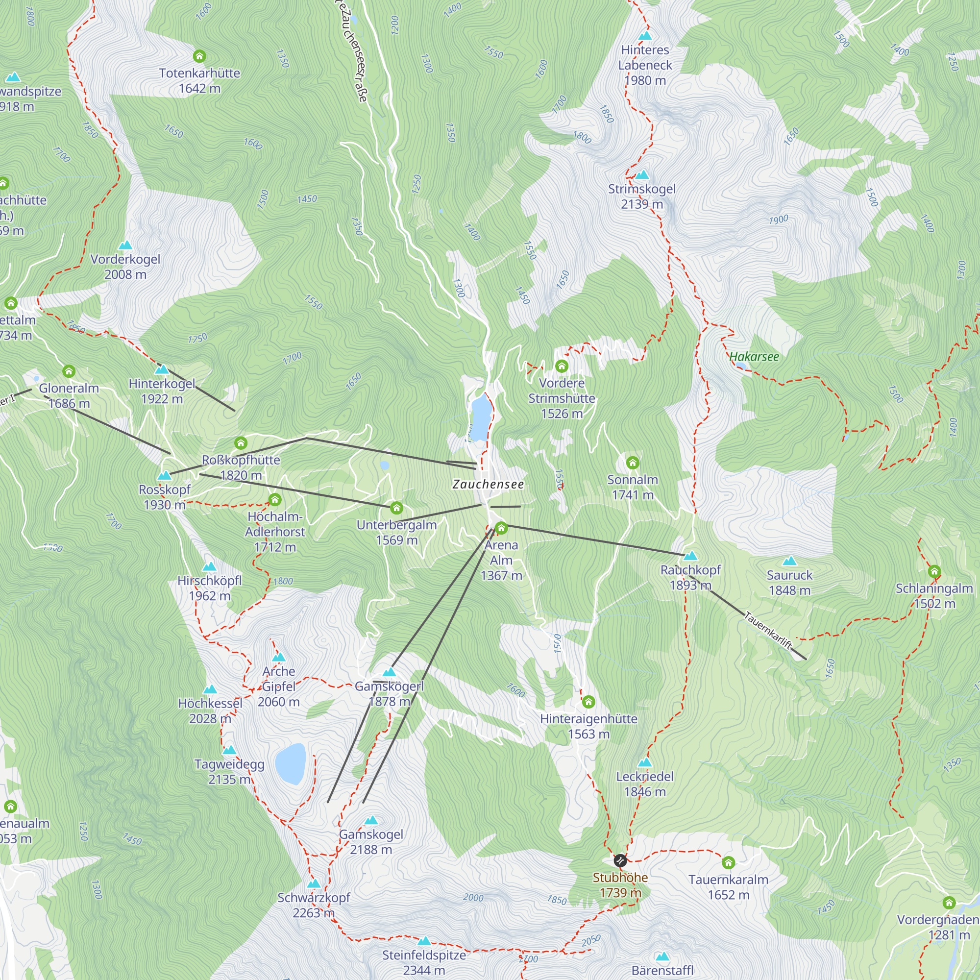 Garnhofalm map