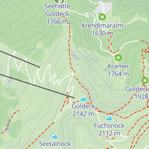 Map of Restaurant Goldalm Mountain Dining