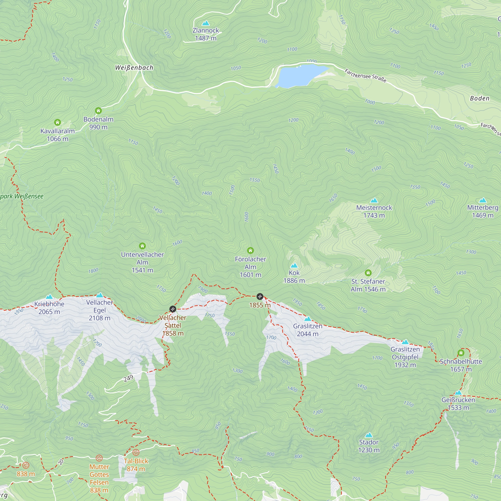 Förolacher Alm map