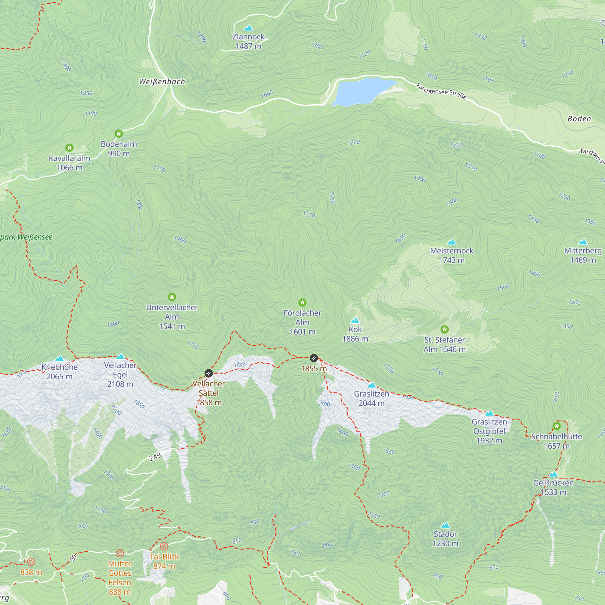 Förolacher Alm map
