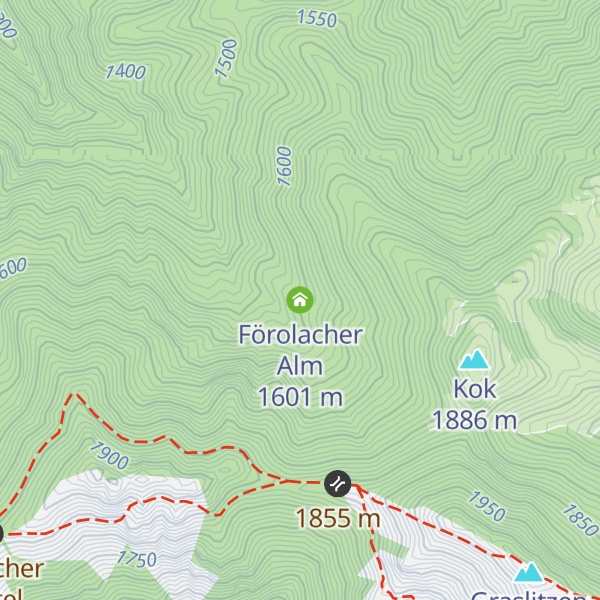 Map of Förolacher Alm