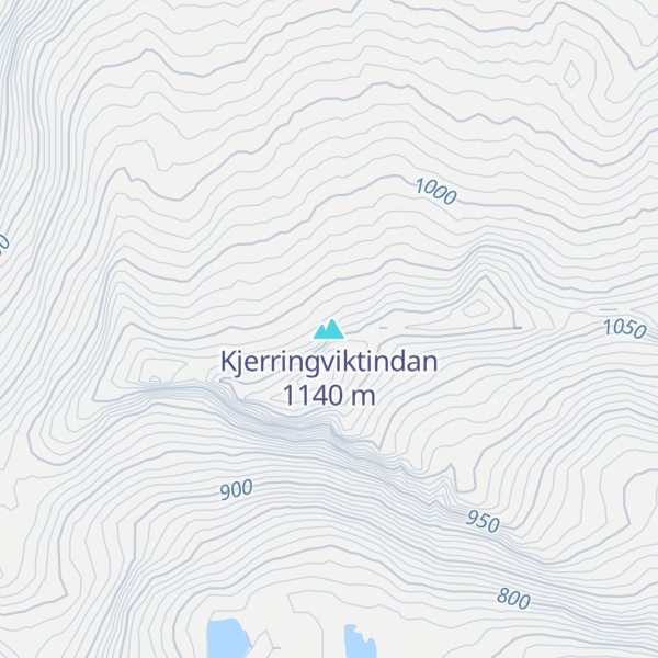 Map of Kjerringviktindan