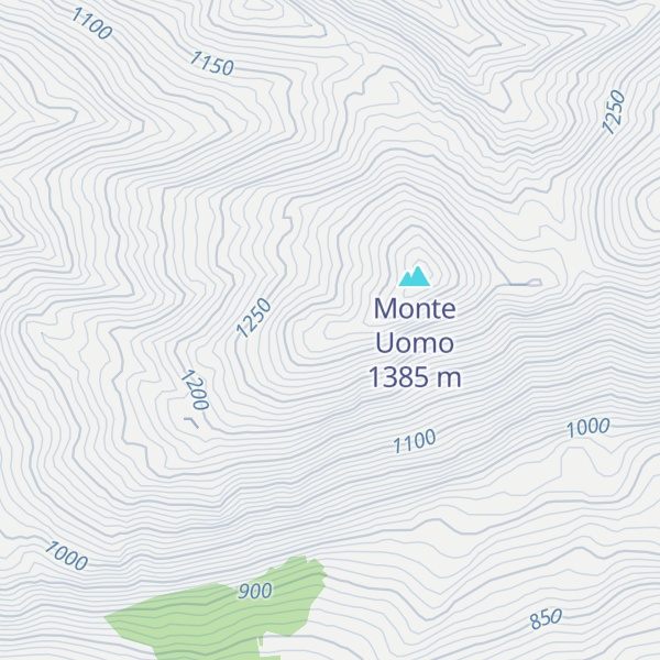 Map of Monte Tre Cime