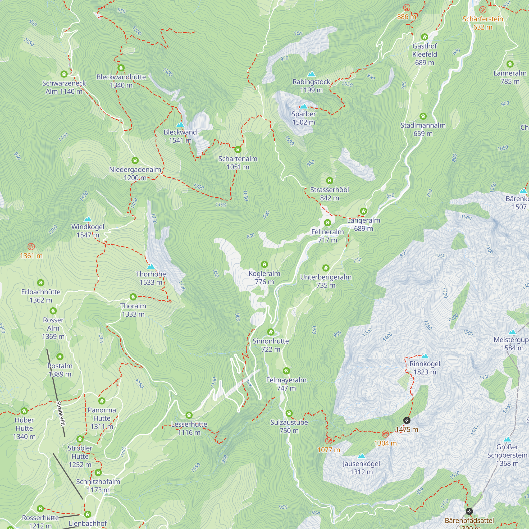 Kogleralm map