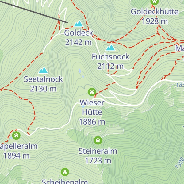 Map of Wieser Hütte
