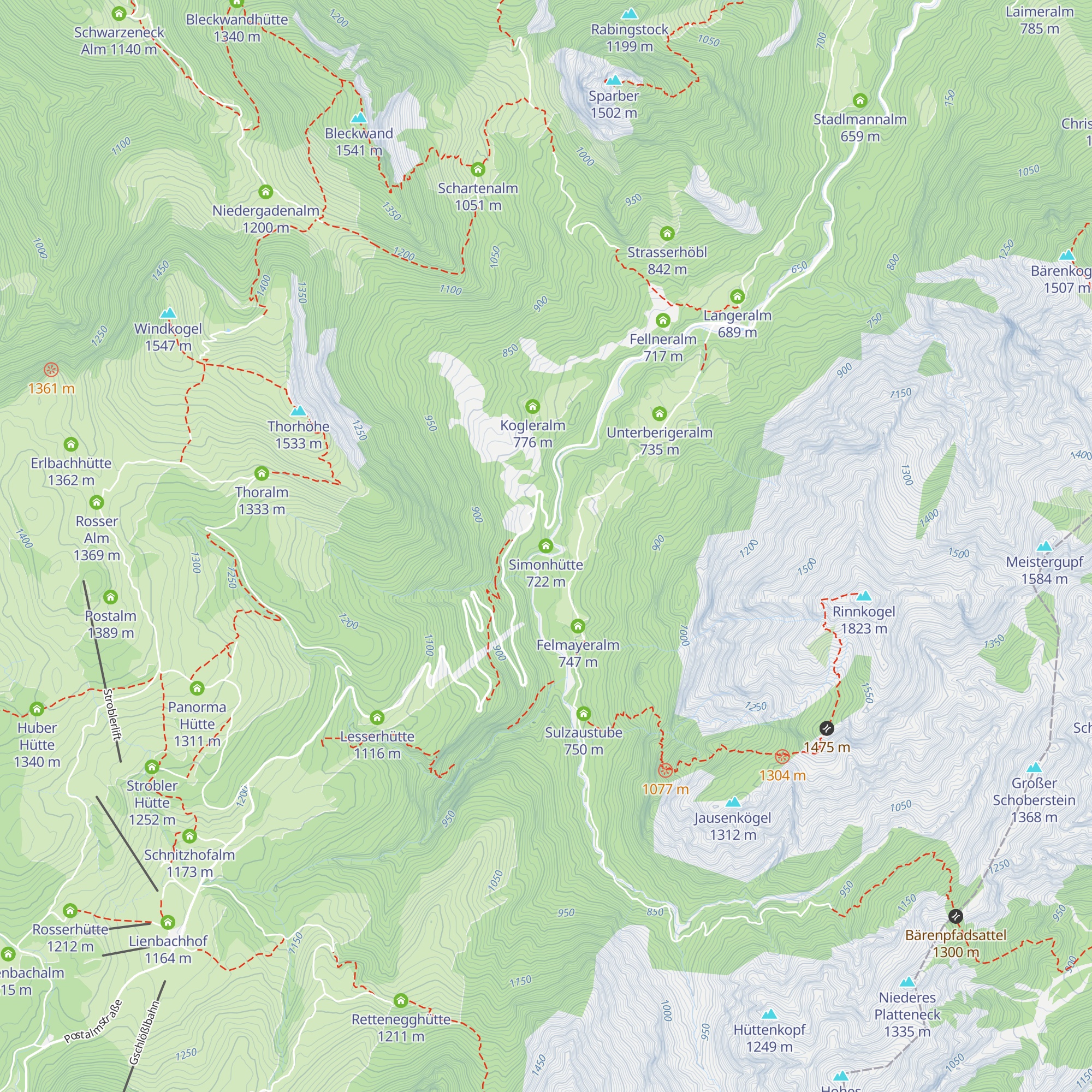 Simonhütte map