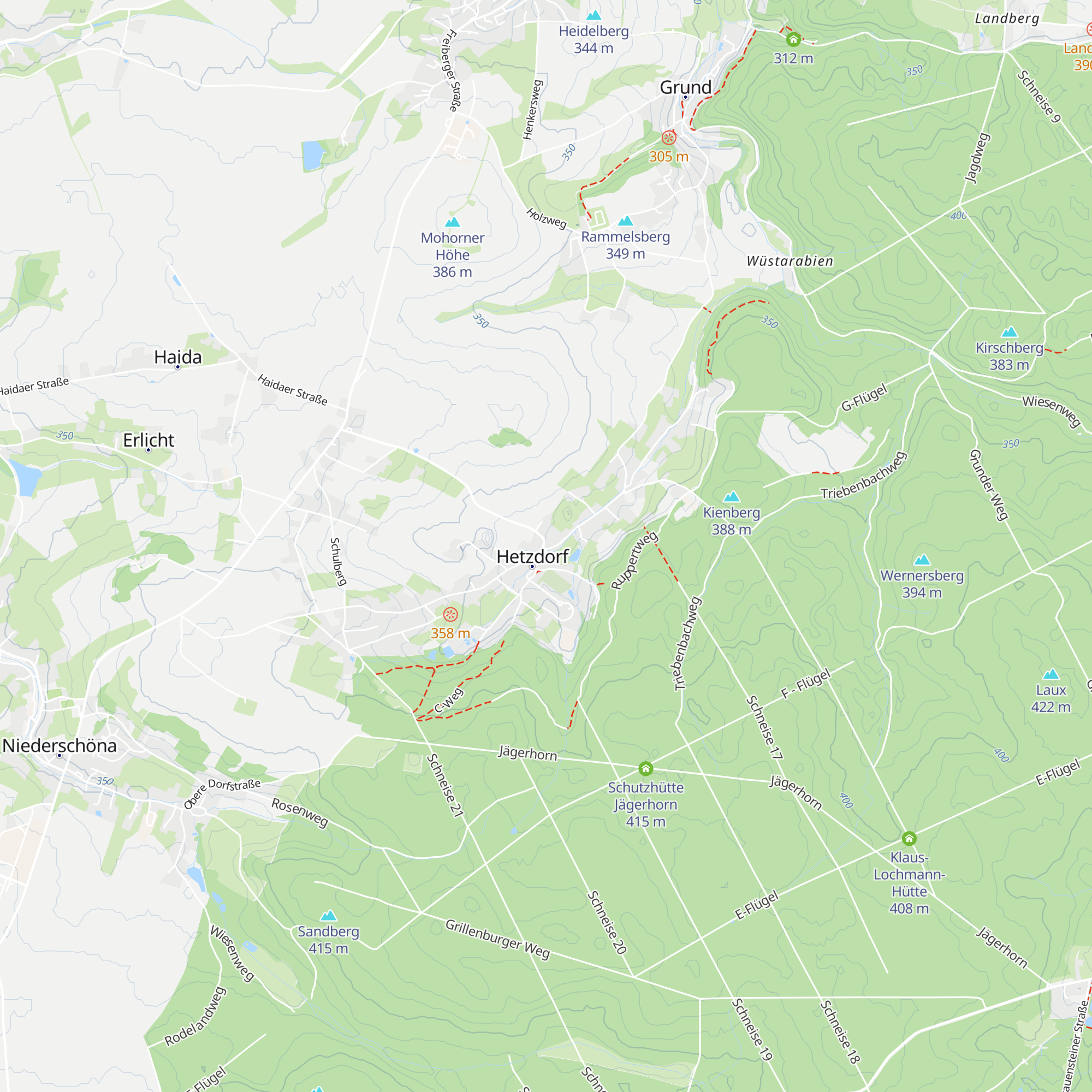 Infopunkt Hetzdorf map