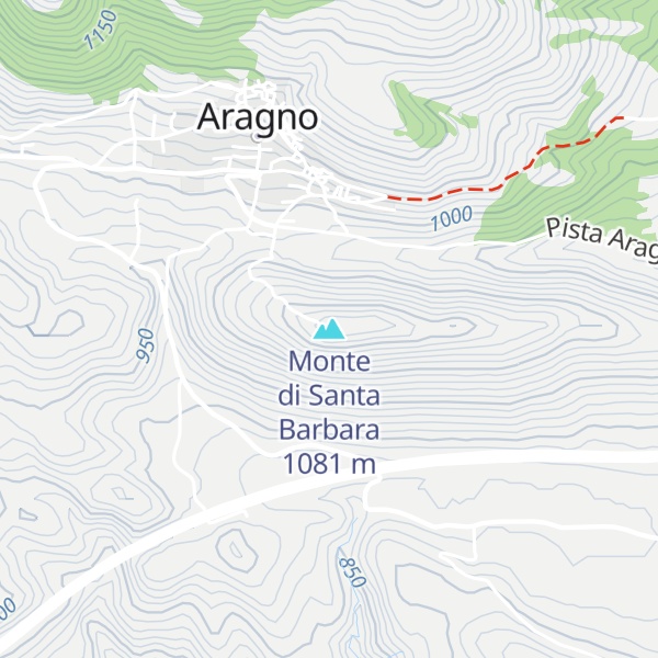 Map of Monte di Santa Barbara