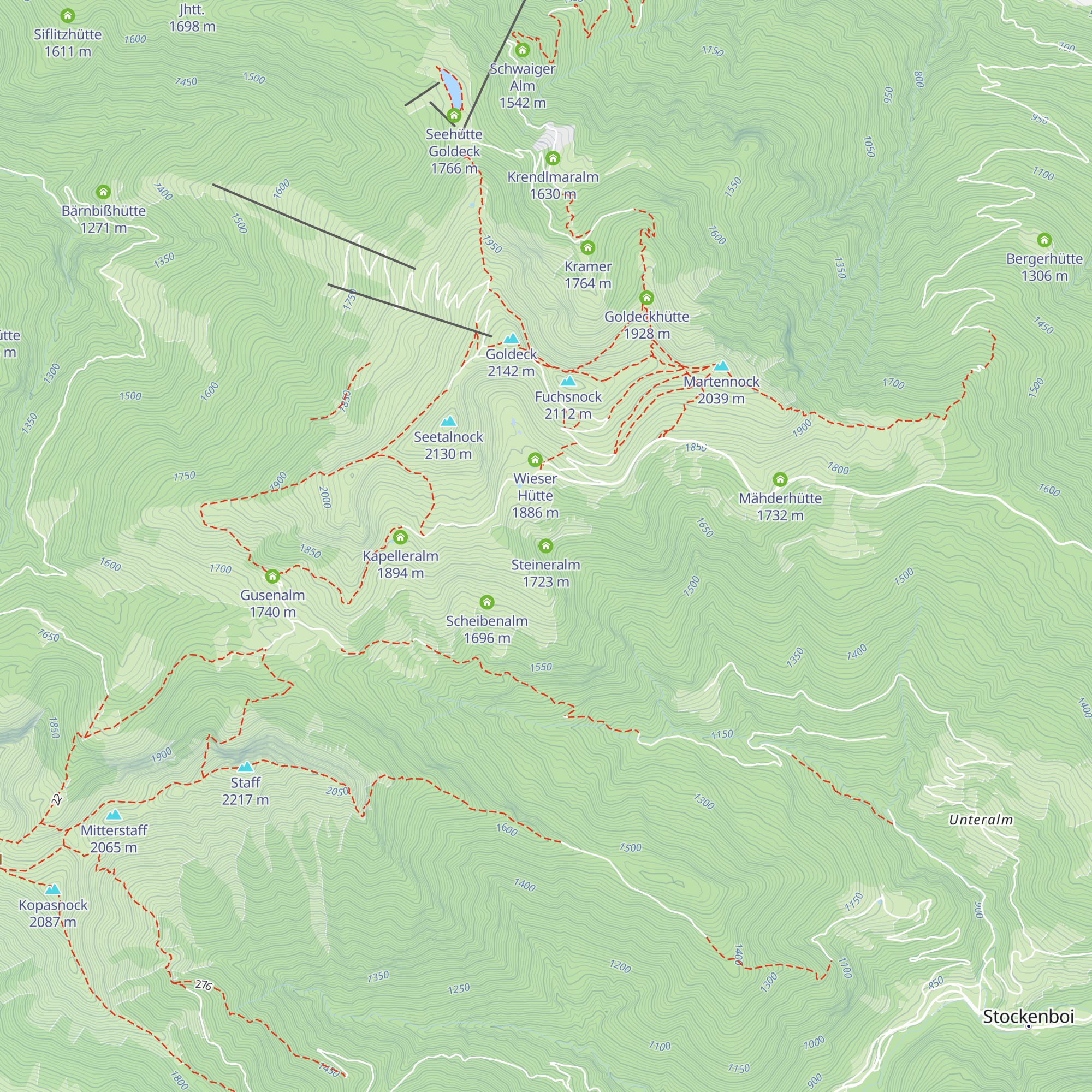 Steineralm map