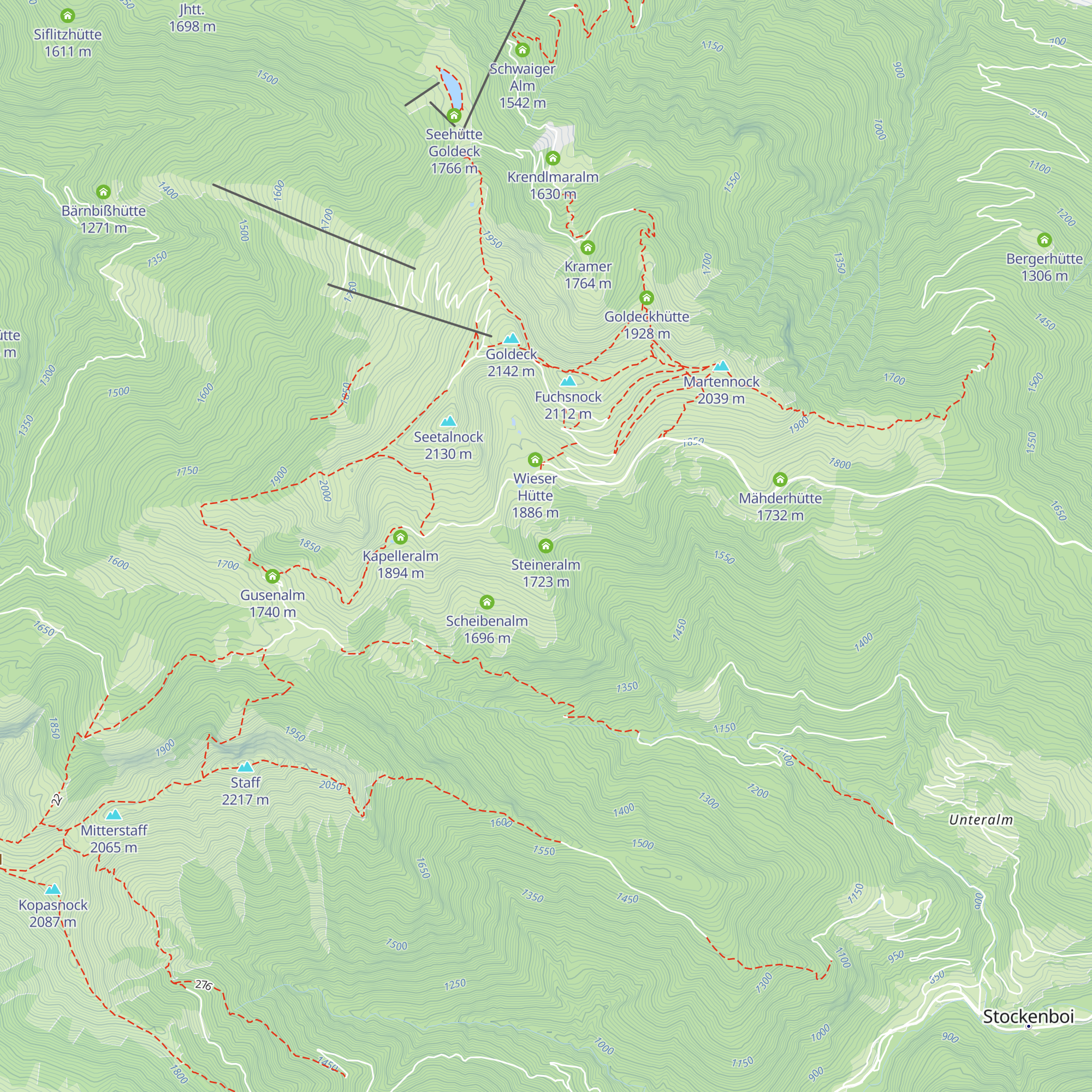 Steineralm map