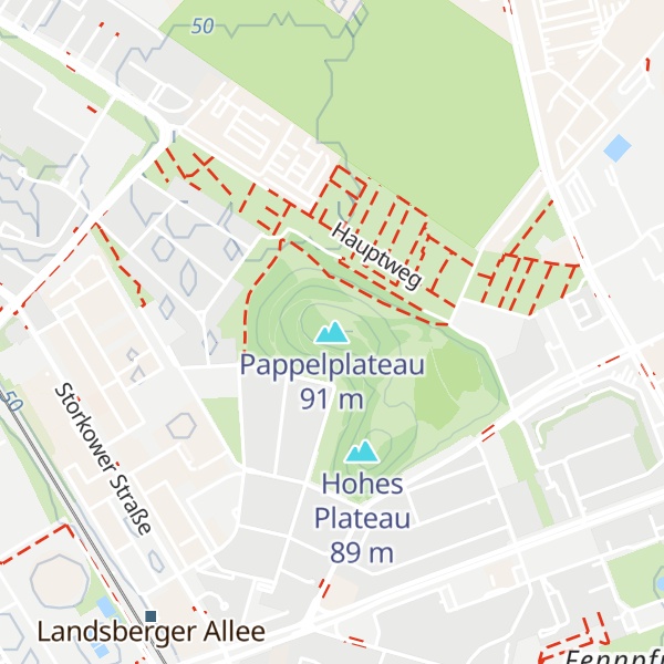 Map of Pappelplateau