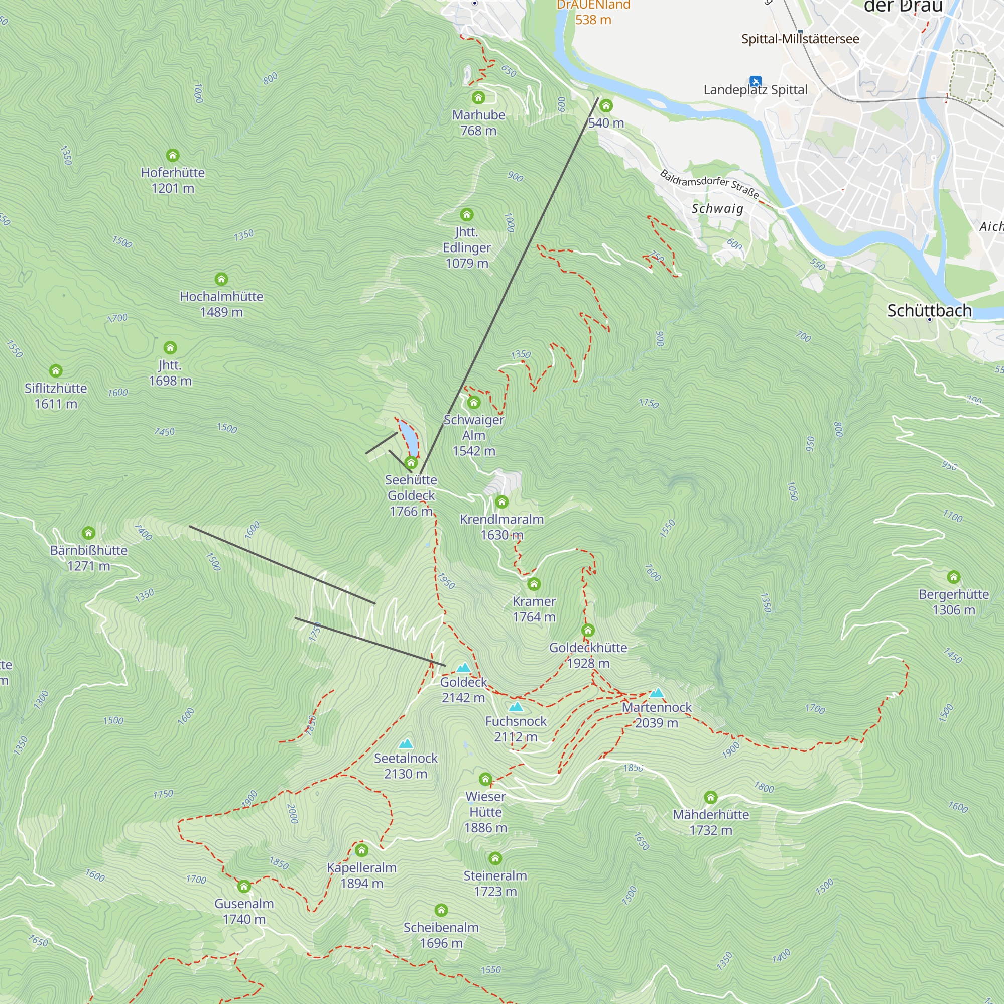 Krendlmaralm map