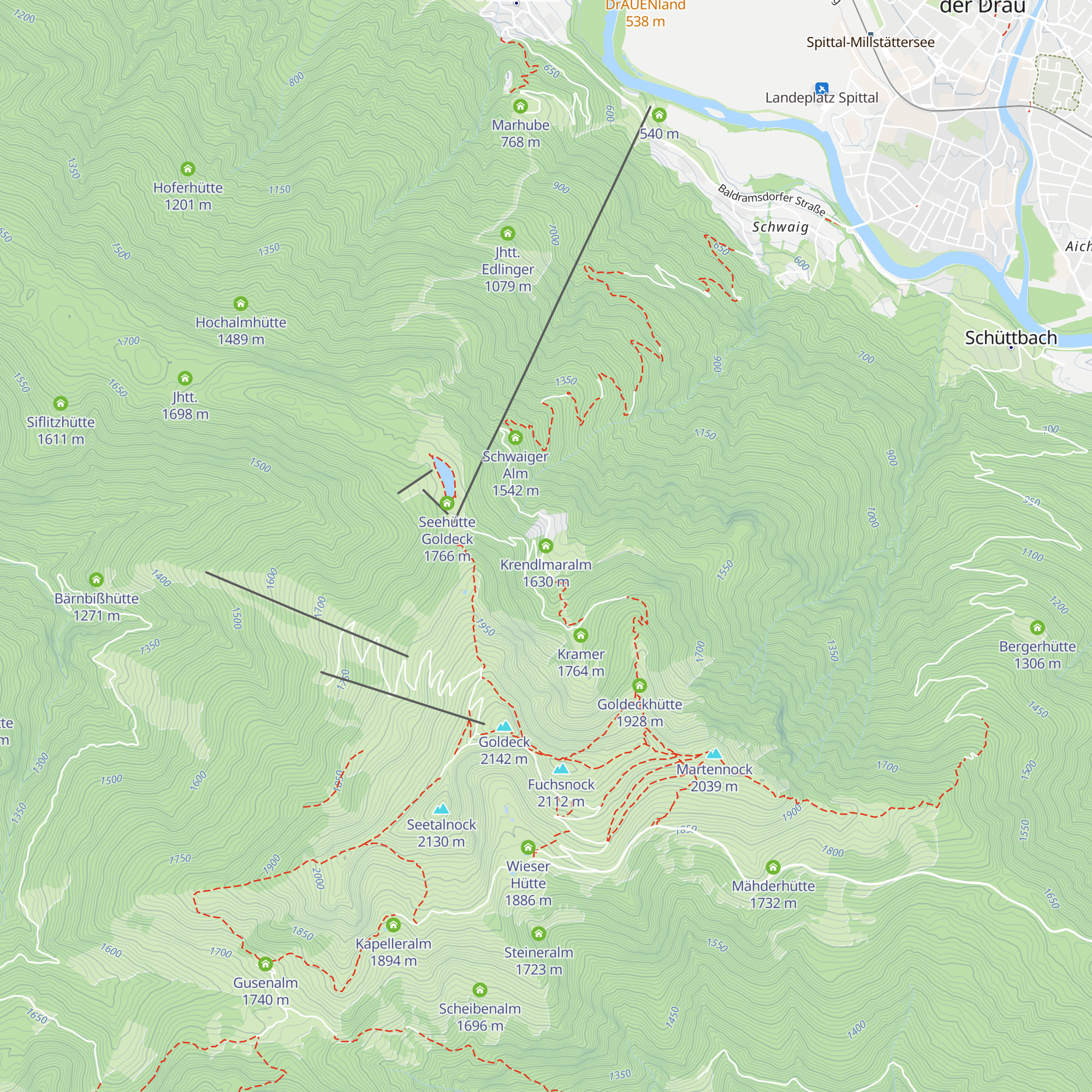 Krendlmaralm map