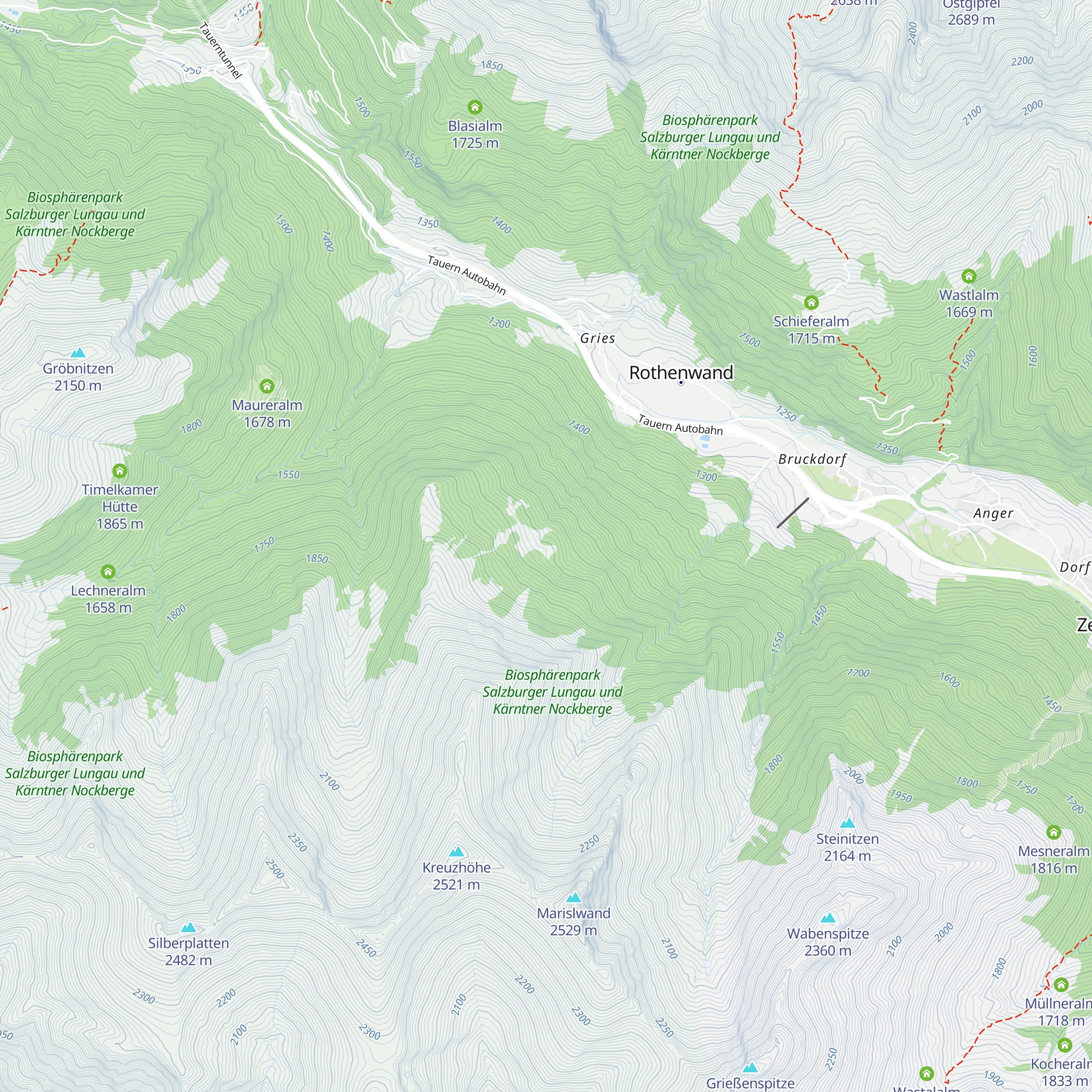 Gratzeralm map