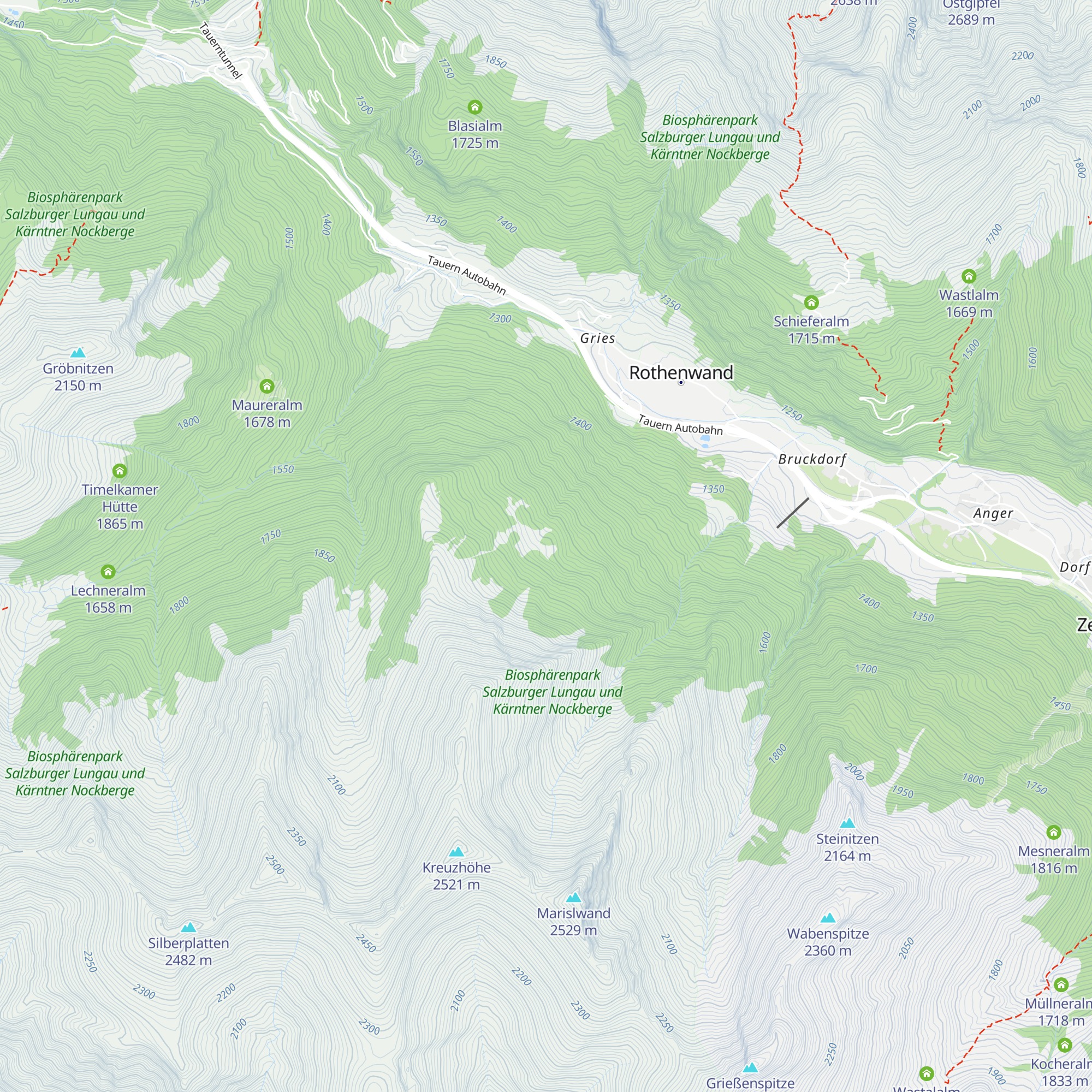 Gratzeralm map