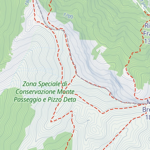 Map of Monte Ginepro