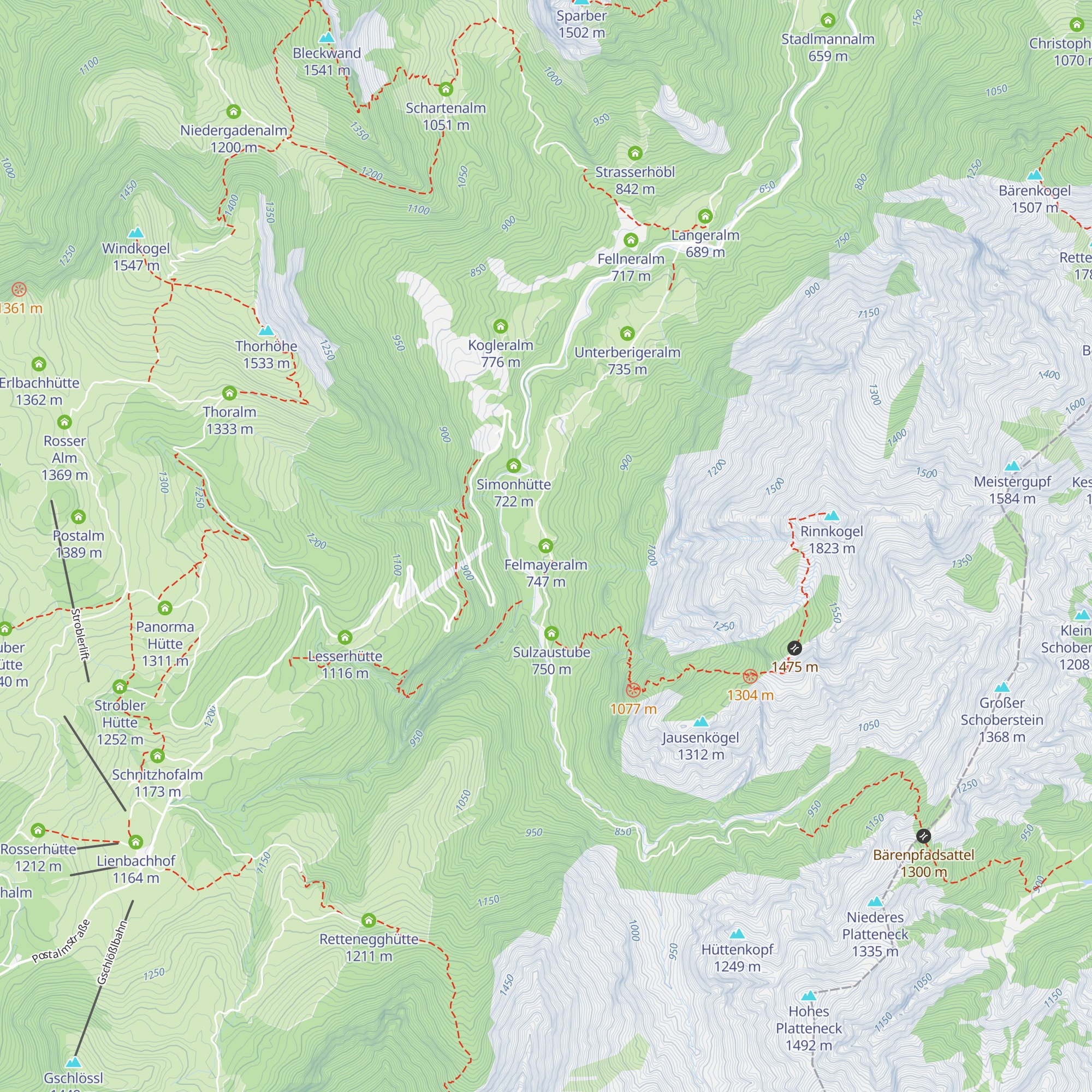 Felmayeralm map