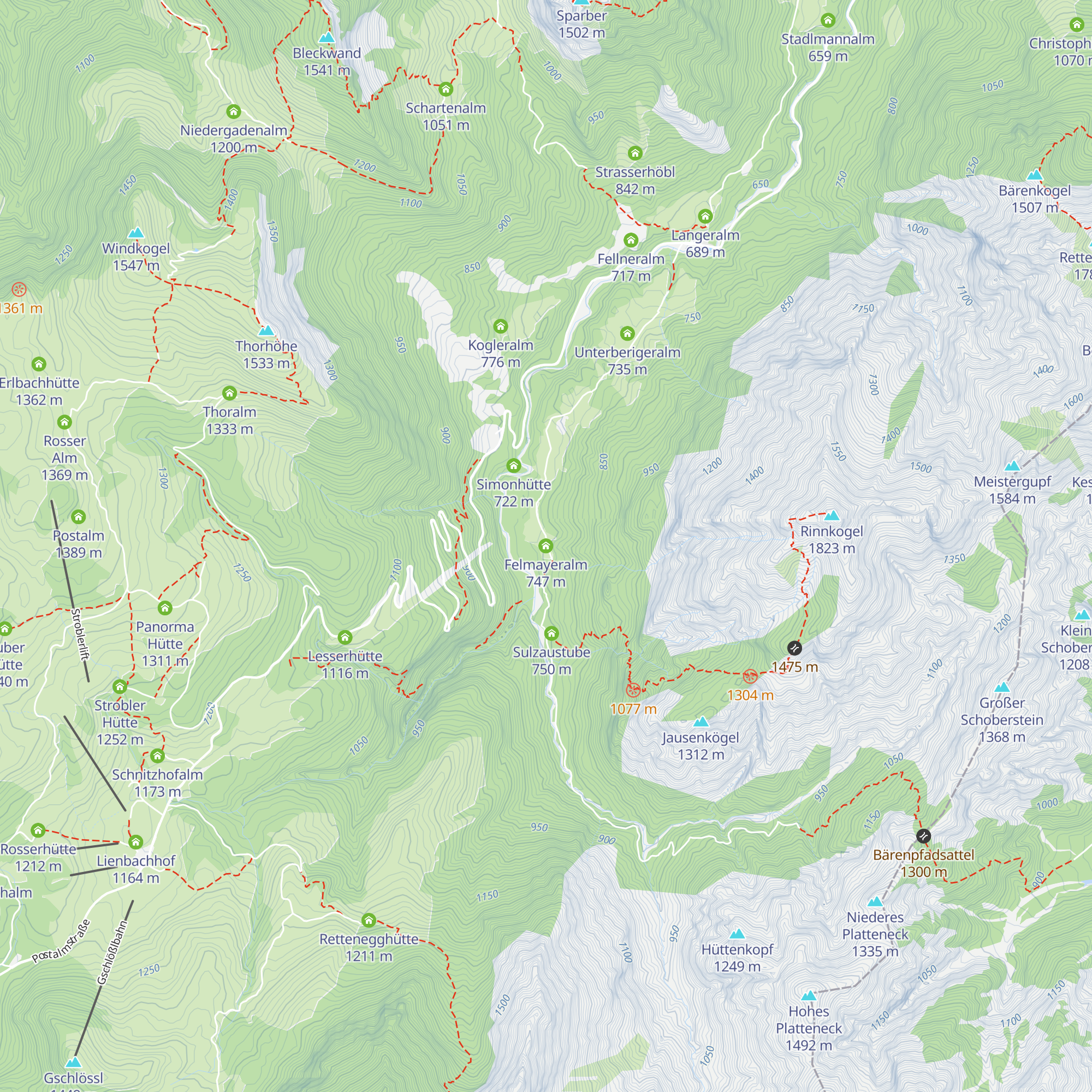 Felmayeralm map